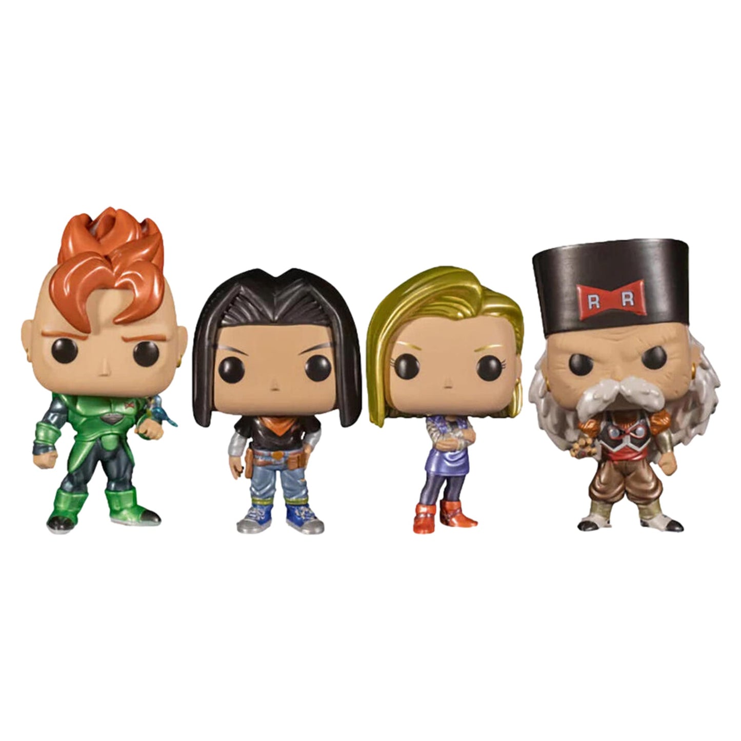 Funko Pop! Animation: Dragon Ball Z - Android 16-4PK - Figura in Vinile da Collezione - Idea Regalo - Merchandising Ufficiale - Giocattoli per Bambini e Adulti - Anime Fans