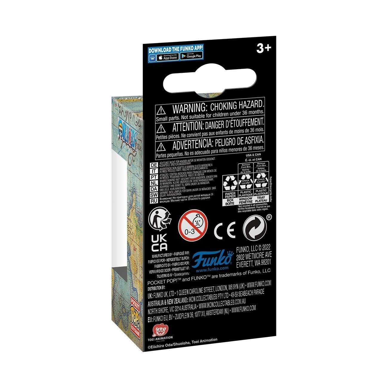 Funko Pop! Keychain: One Piece - Roronoa Zoro- Mini Figura in Vinile da Collezione Novità Portachiavi - Riempitivi per Calze - Idea Regalo - Merchandising Ufficiale - Anime Fans - Minifigure