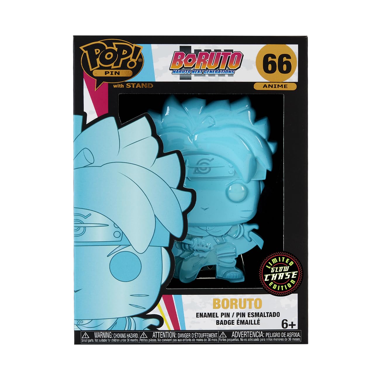 Funko Large Pop! Enamel Pin - Boruto Uzumaki Next Generations: Boruto Uzumaki With Marks - Boruto: Naruto Next Generations Spille Smaltate - Spilla da Collezione Carina - per gli Zaini & Borse