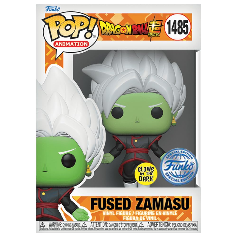 Funko Pop! Dragonball Super Fused Zamasu (si illumina al buio) Figura in vinile #1485 Special Edition Esclusivi Collezionismo, 74395