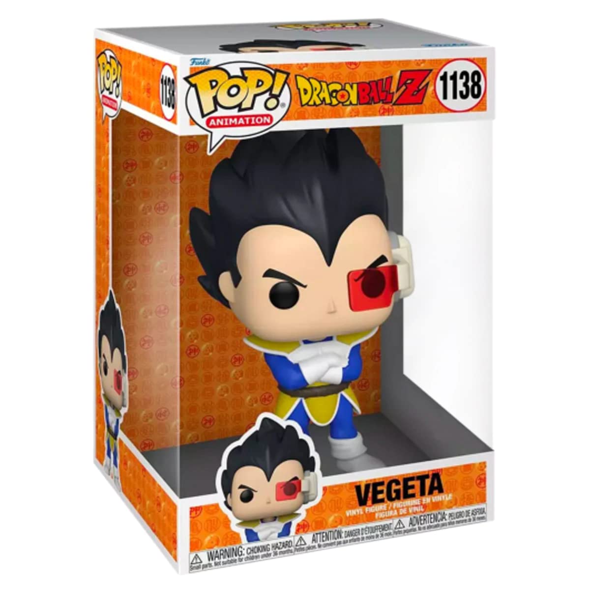 Funko Pop! Jumbo: Dragonball Z - Vegeta - Dragon Ball - Figura in Vinile da Collezione - Idea Regalo - Merchandising Ufficiale - Giocattoli per Bambini e Adulti - Anime Fans