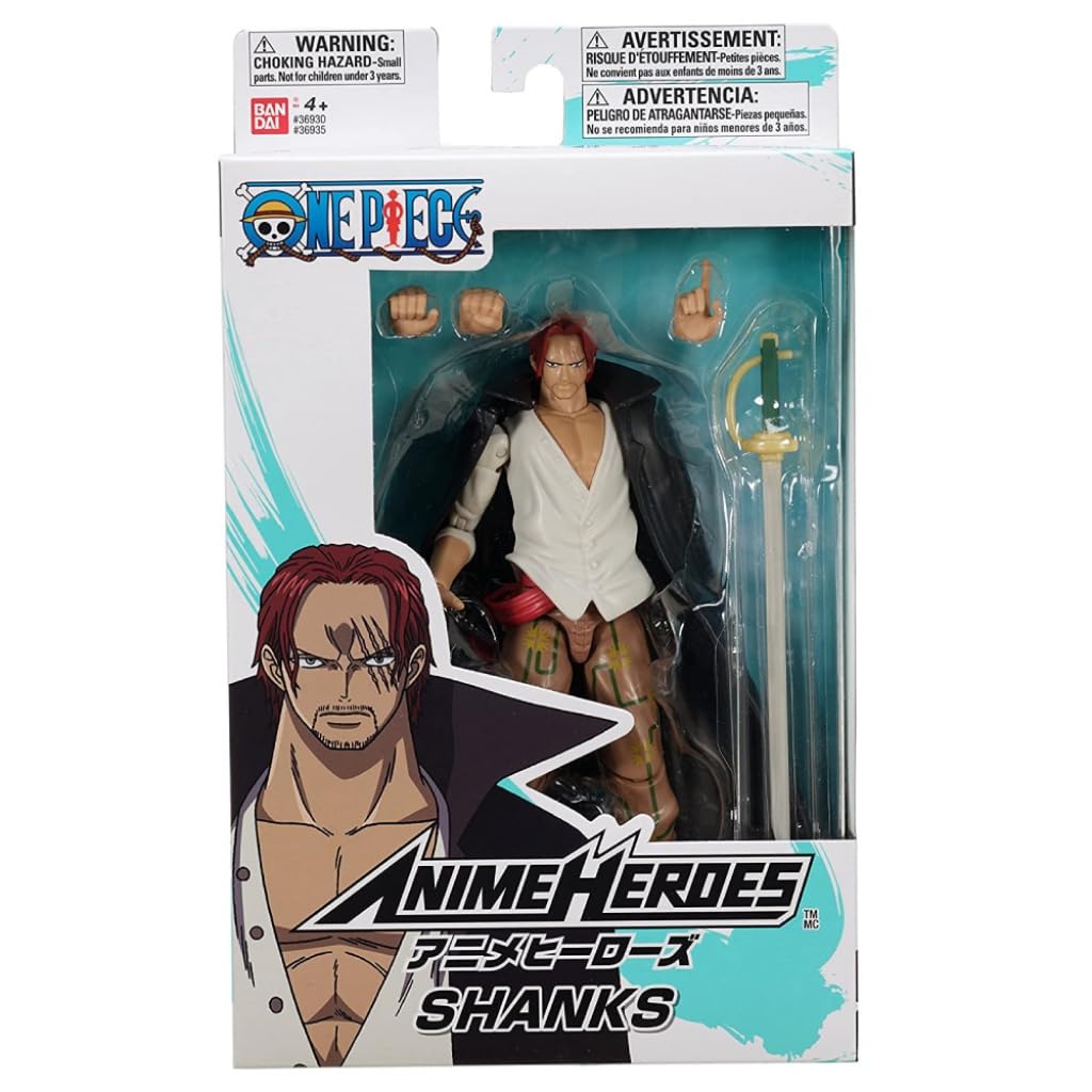 Bandai - Anime Heroes - One Piece - Figurine Shanks 17 cm - 36935