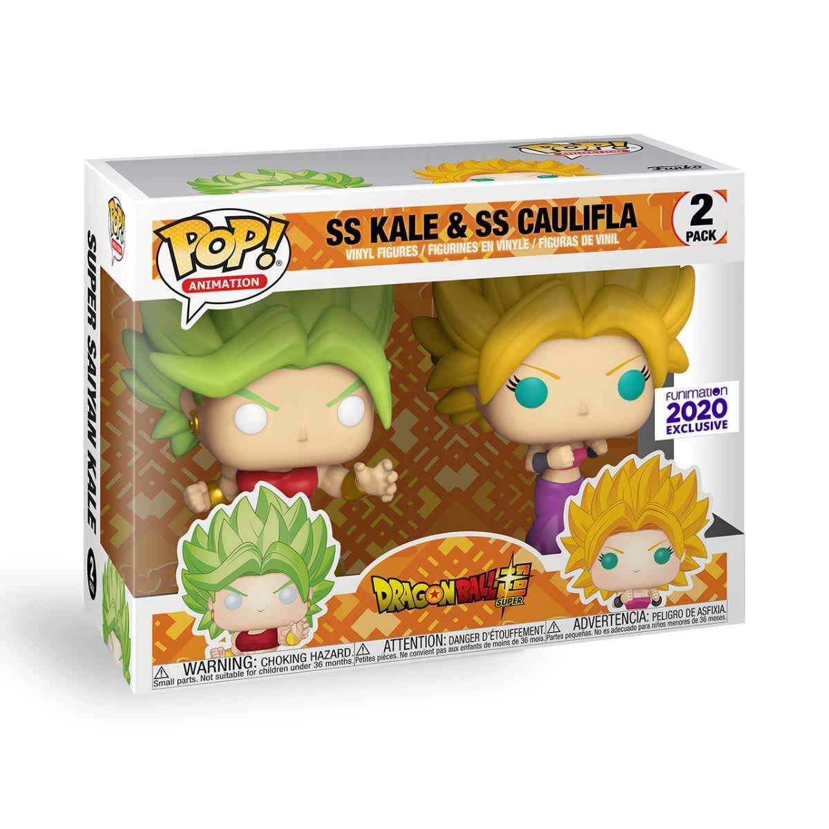 Funko - Dragon Ball Z - Kale & Kaulifla Funimation Exclusive Pop Vinyl Figure 2pk