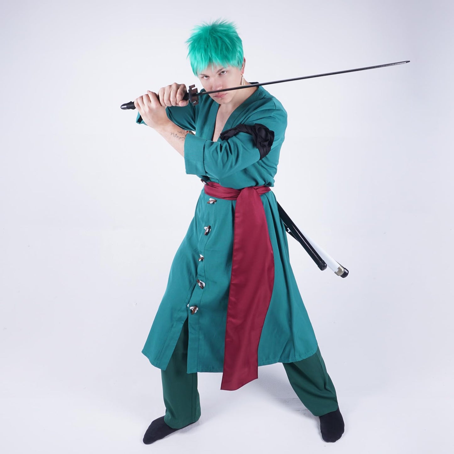 CoolChange Parrucca Cosplay de Lorenor Zorro | Verde