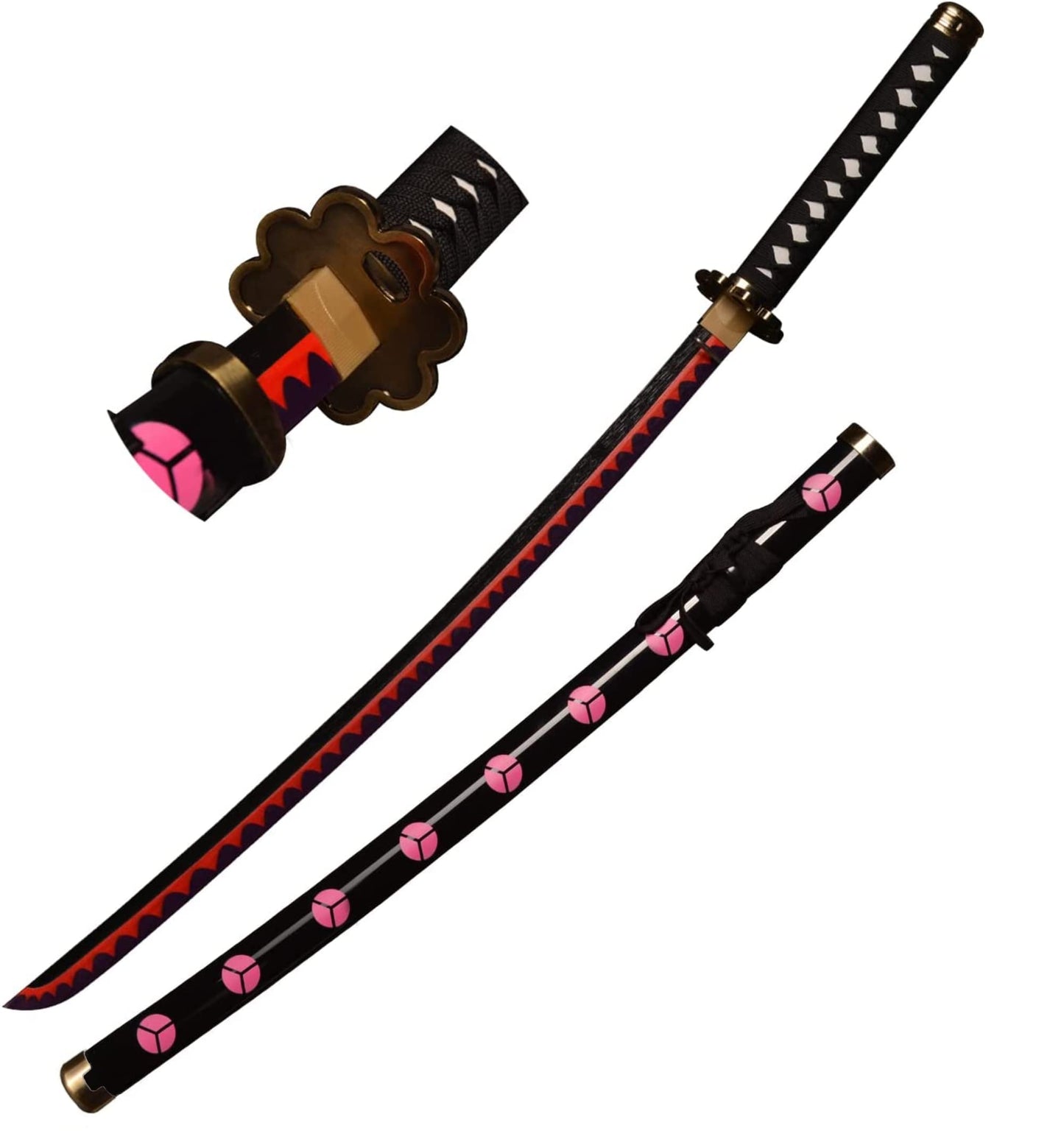 KOGUMA 4PCS One Piece Roronoa Zoro Cosplay Spade di legno Puntelli Replica 100cm