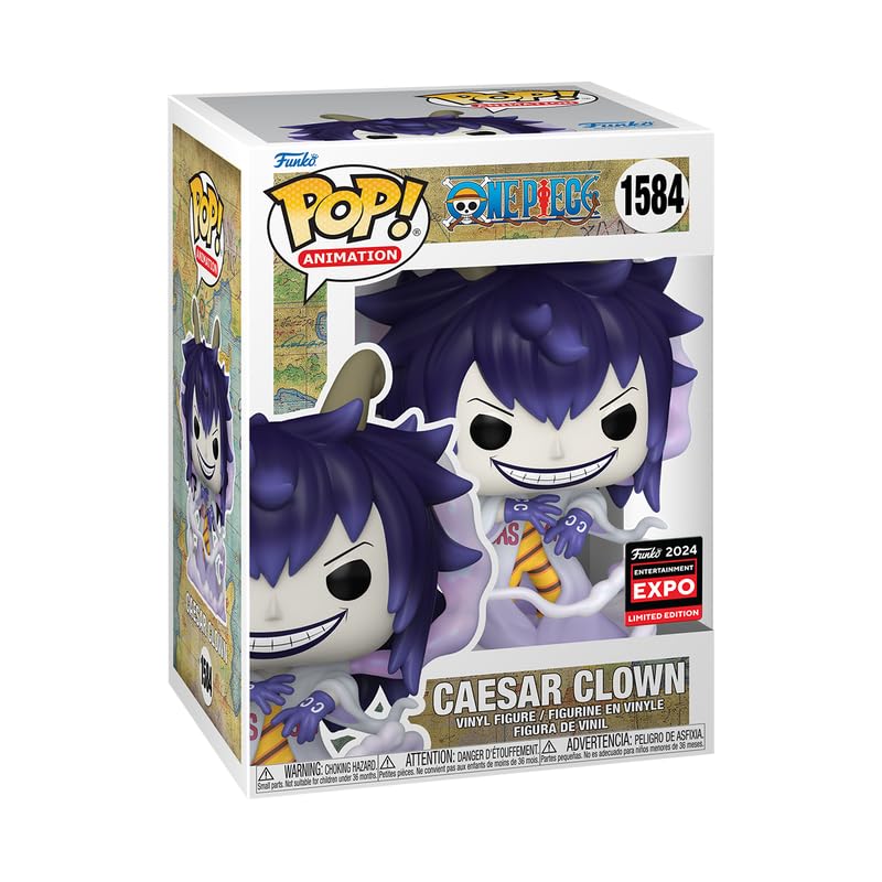 Funko Pop! Animazione: One Piece - Caesar Clown (2024 Limited Edition Entertainment Expo Shared Exclusive), 76839