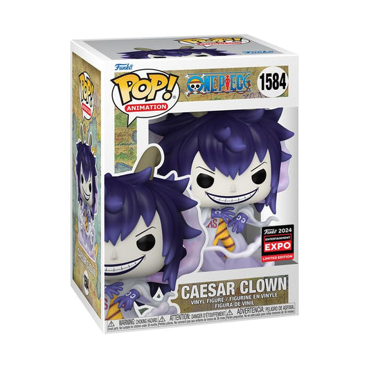 Funko Pop! Animazione: One Piece - Caesar Clown (2024 Limited Edition Entertainment Expo Shared Exclusive), 76839