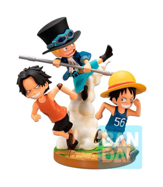 Banpresto -BP16000 Action figure One Piece, Bonds of Brothers, Sabo, Luffy e Ace, multicolore (Bandai BP16000), 18 centimeters