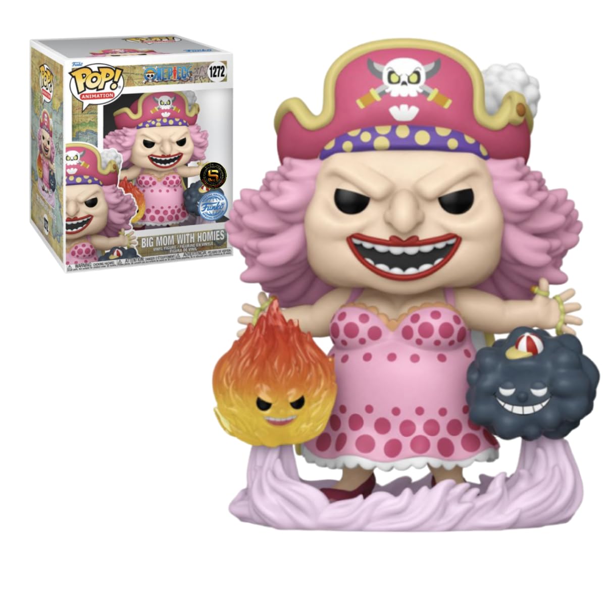 one piece - pop funko super vinyl figure 1272 big mom w/powers 15cm ga excl