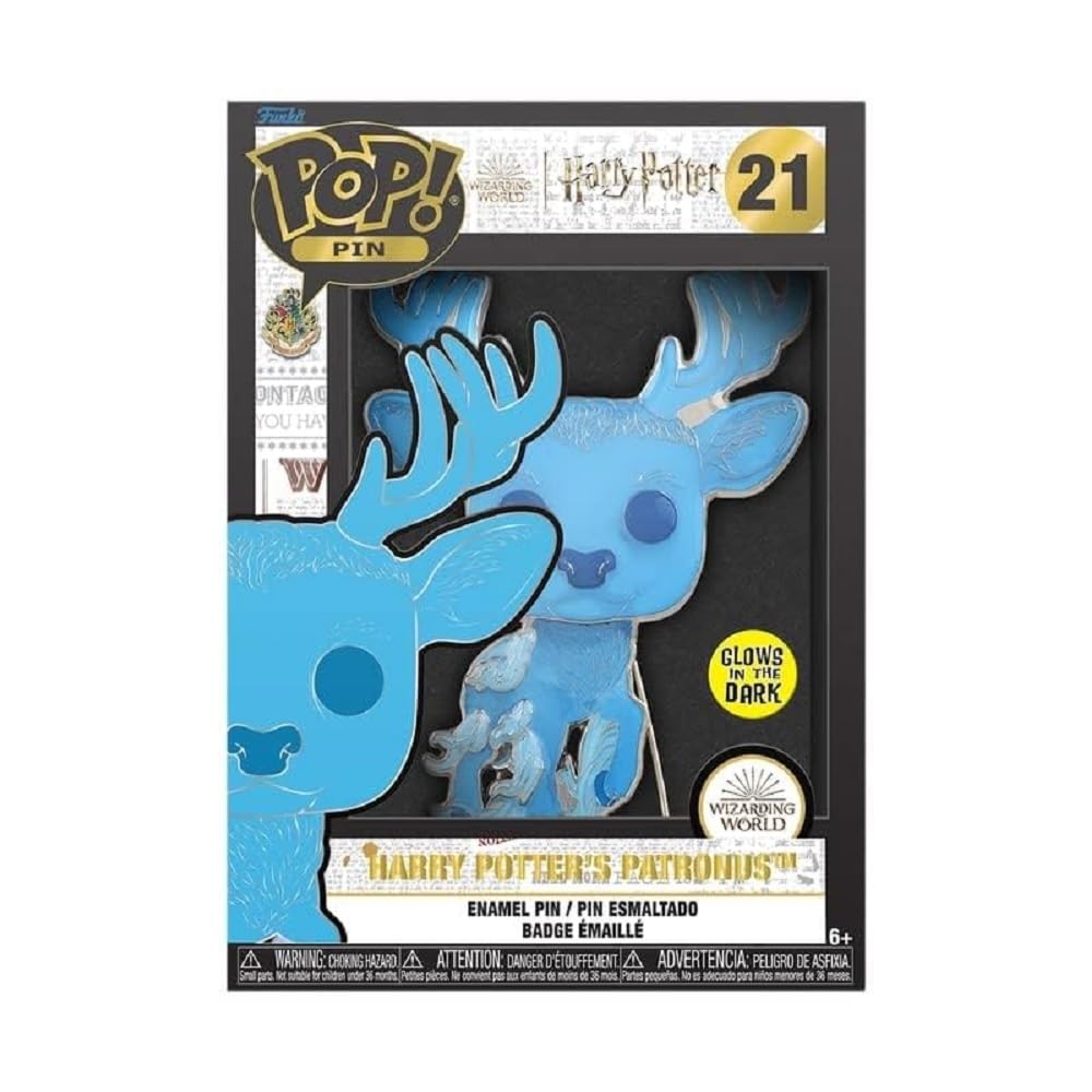 Funko Pop! Large Enamel Pin Harry Potter: Patronus - Harry PotterSpille Smaltate - Spilla da Collezione Carina - per gli Zaini & Borse - Idea Regalo - Merchandising Ufficiale