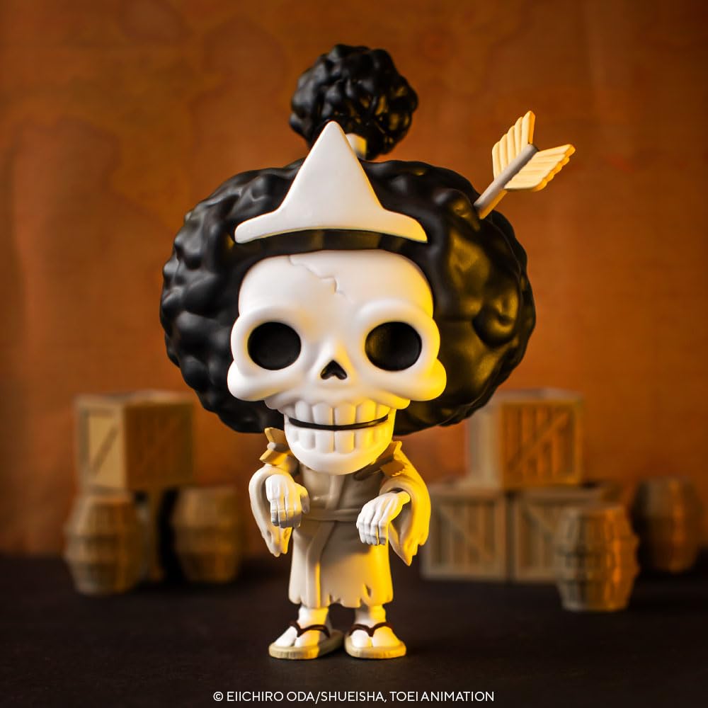 Funko Pop! Animation: One Piece - Brook- Esclusiva Amazon - Figura in Vinile da Collezione - Idea Regalo - Merchandising Ufficiale - Giocattoli per Bambini e Adulti - Anime Fans