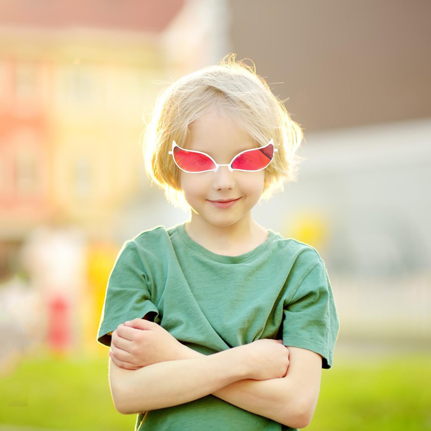 BJPERFMS Occhiali Doflamingo One Piece, Doflamingo Glasses, Anime Cosplay Occhiali da Sole, Occhiali Veloci, One Piece Gadget, per Party Festival Performance Halloween, Unisex