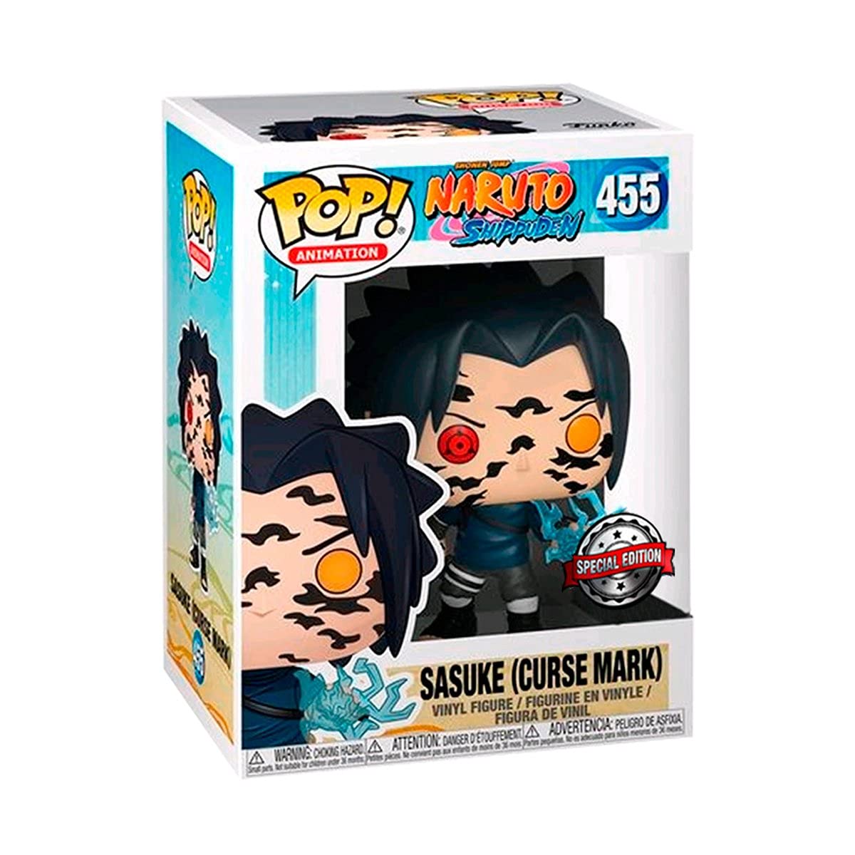 Funko Pop! Animation: Naruto - Sasuke Uchiha With Scars - Naruto Shippuden - Figura in Vinile da Collezione - Idea Regalo - Merchandising Ufficiale - Giocattoli per Bambini e Adulti - Anime Fans
