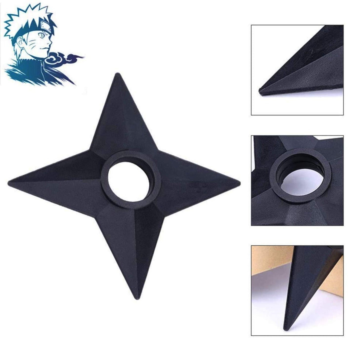 Naruto HOODBRO Pistola Ninja Shuriken Shippuden Giocattolo di plastica (1 pezzo)