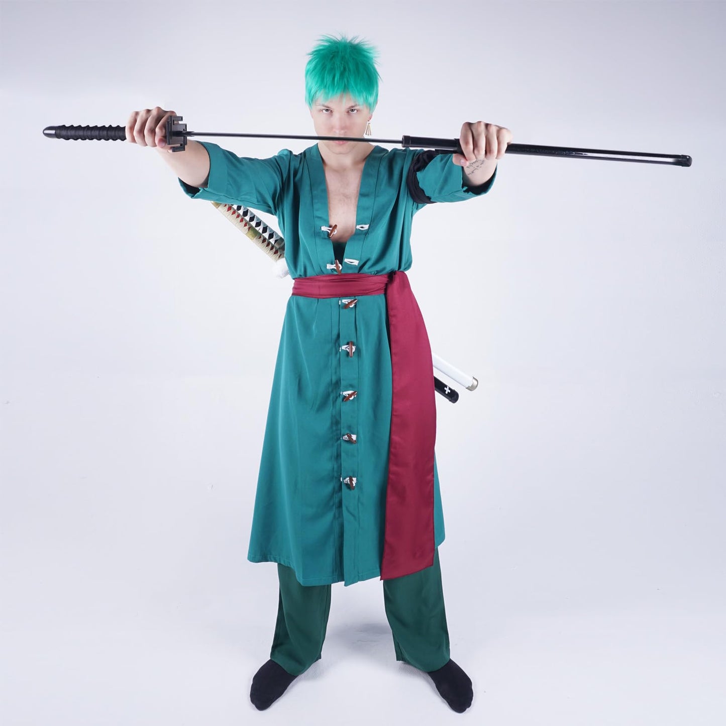 CoolChange Parrucca Cosplay de Lorenor Zorro | Verde