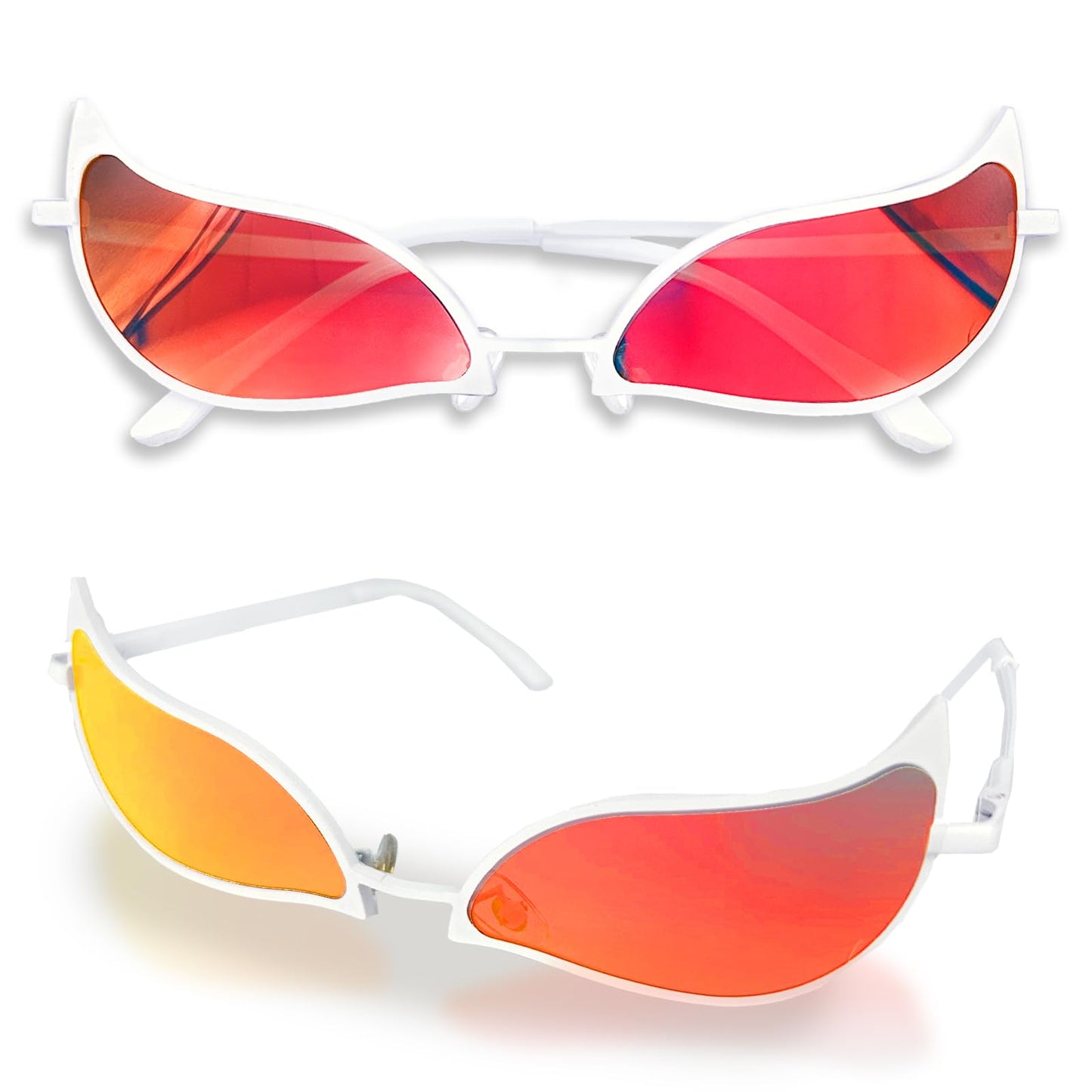 BJPERFMS Occhiali Doflamingo One Piece, Doflamingo Glasses, Anime Cosplay Occhiali da Sole, Occhiali Veloci, One Piece Gadget, per Party Festival Performance Halloween, Unisex