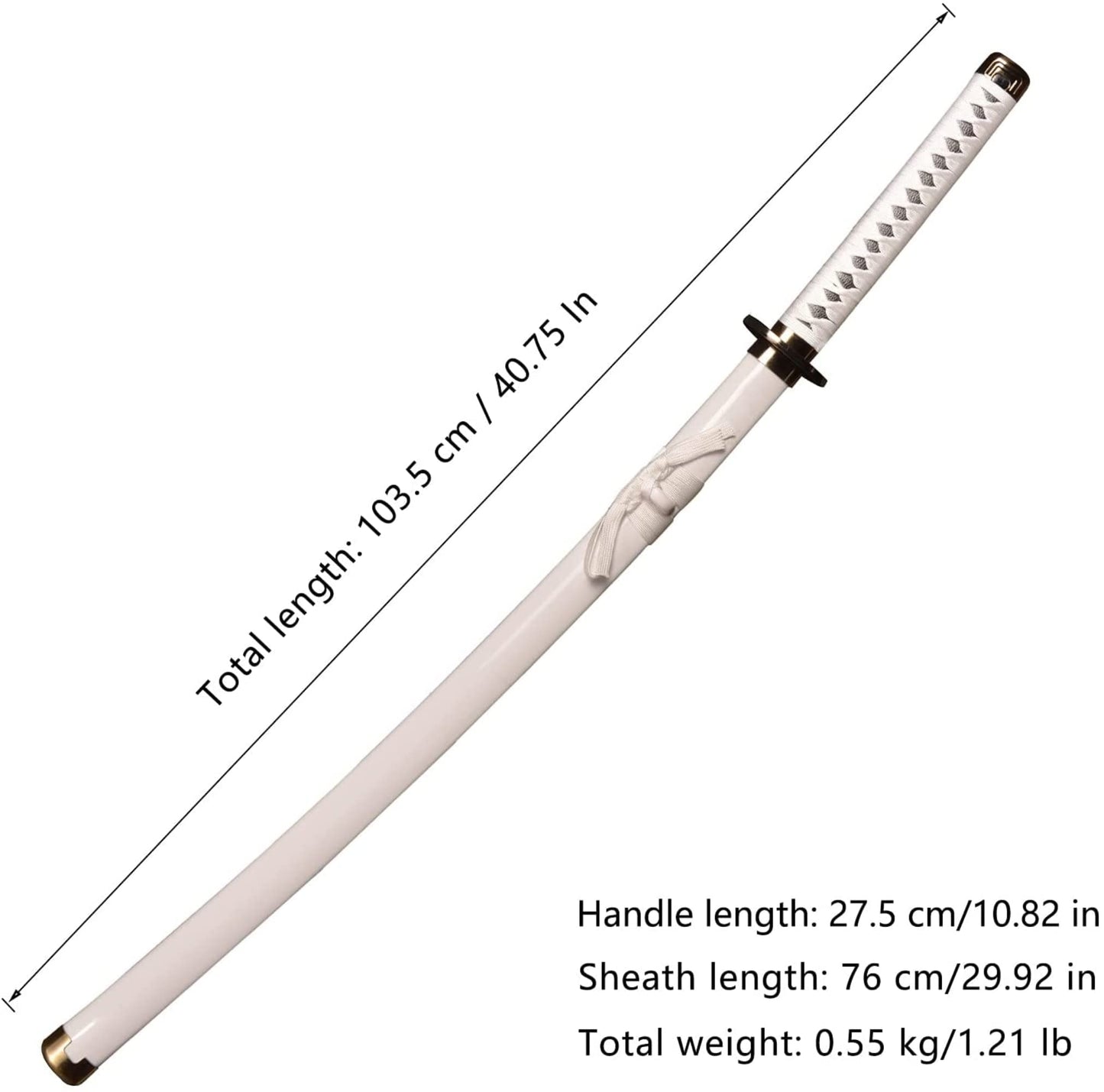 KOGUMA 4PCS One Piece Roronoa Zoro Cosplay Spade di legno Puntelli Replica 100cm