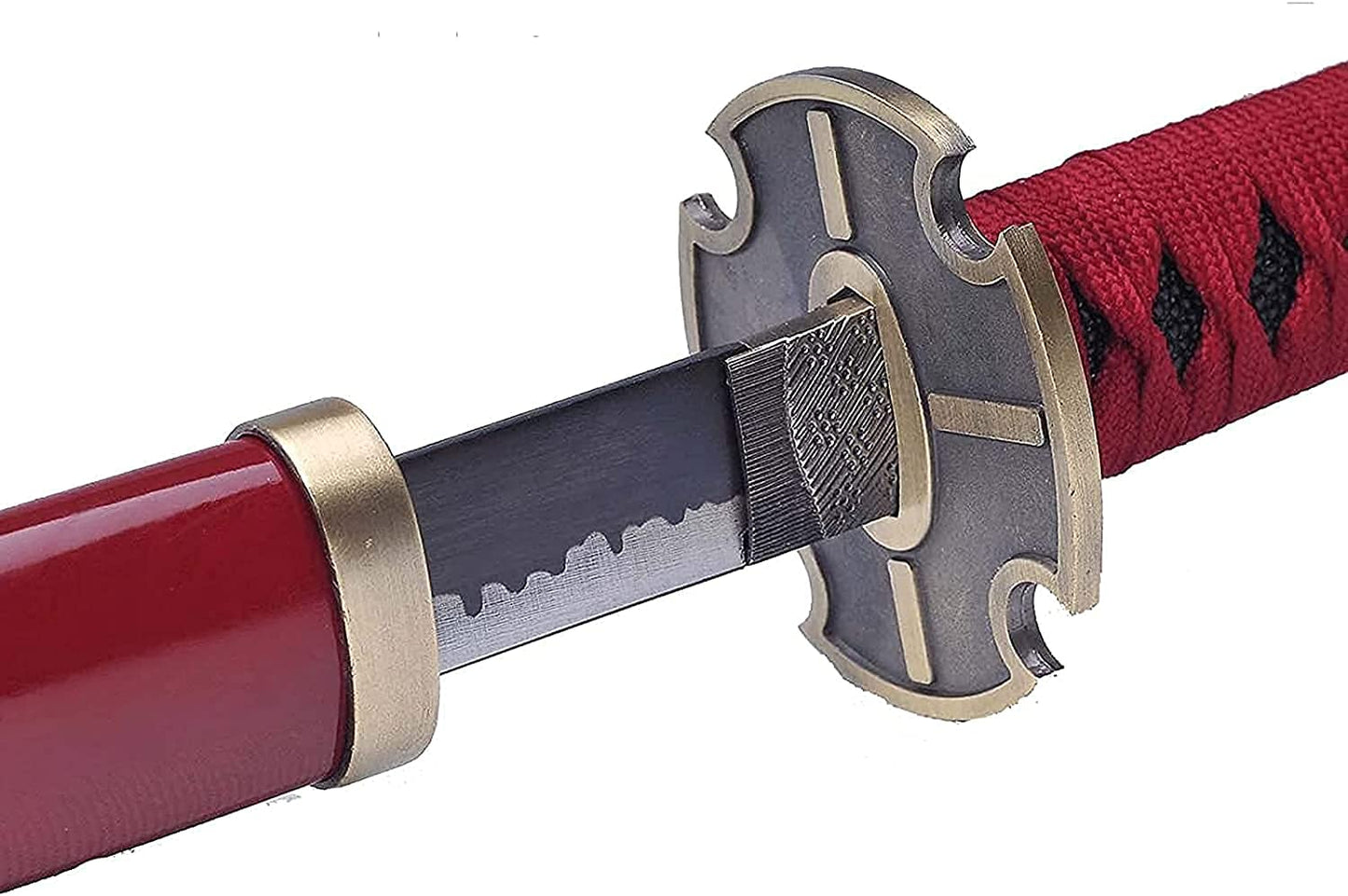 Musashi Katana Giapponese in Legno One Piece Zoro Sandai Kitetsu replica Cosplay Epee de Samurai Anime Sciabola di Legno