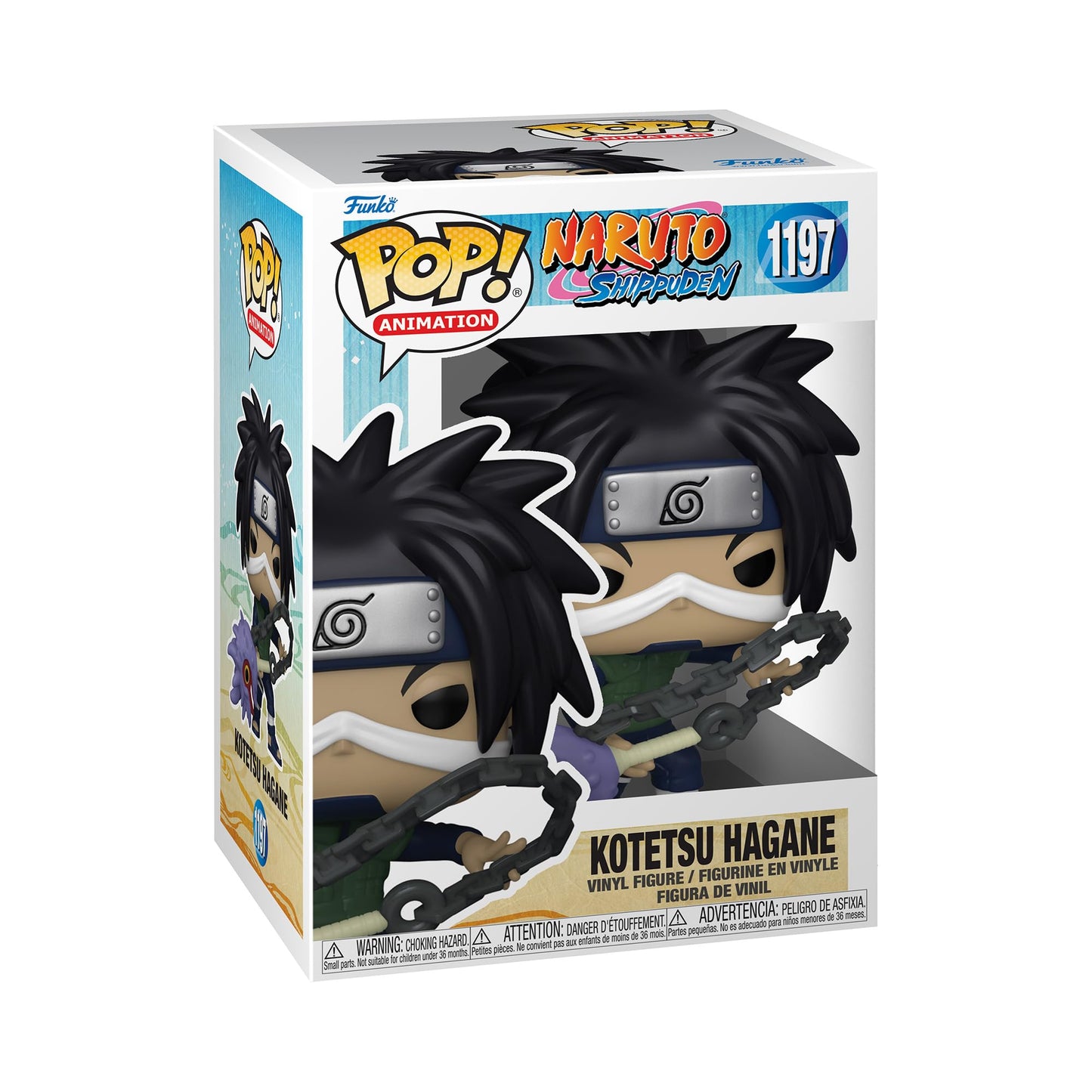 Funko POP! Animation: Naruto - Kotetsu Hagane With Weapon - Figura in Vinile da Collezione - Idea Regalo - Merchandising Ufficiale - Giocattoli per Bambini e Adulti - Anime Fans
