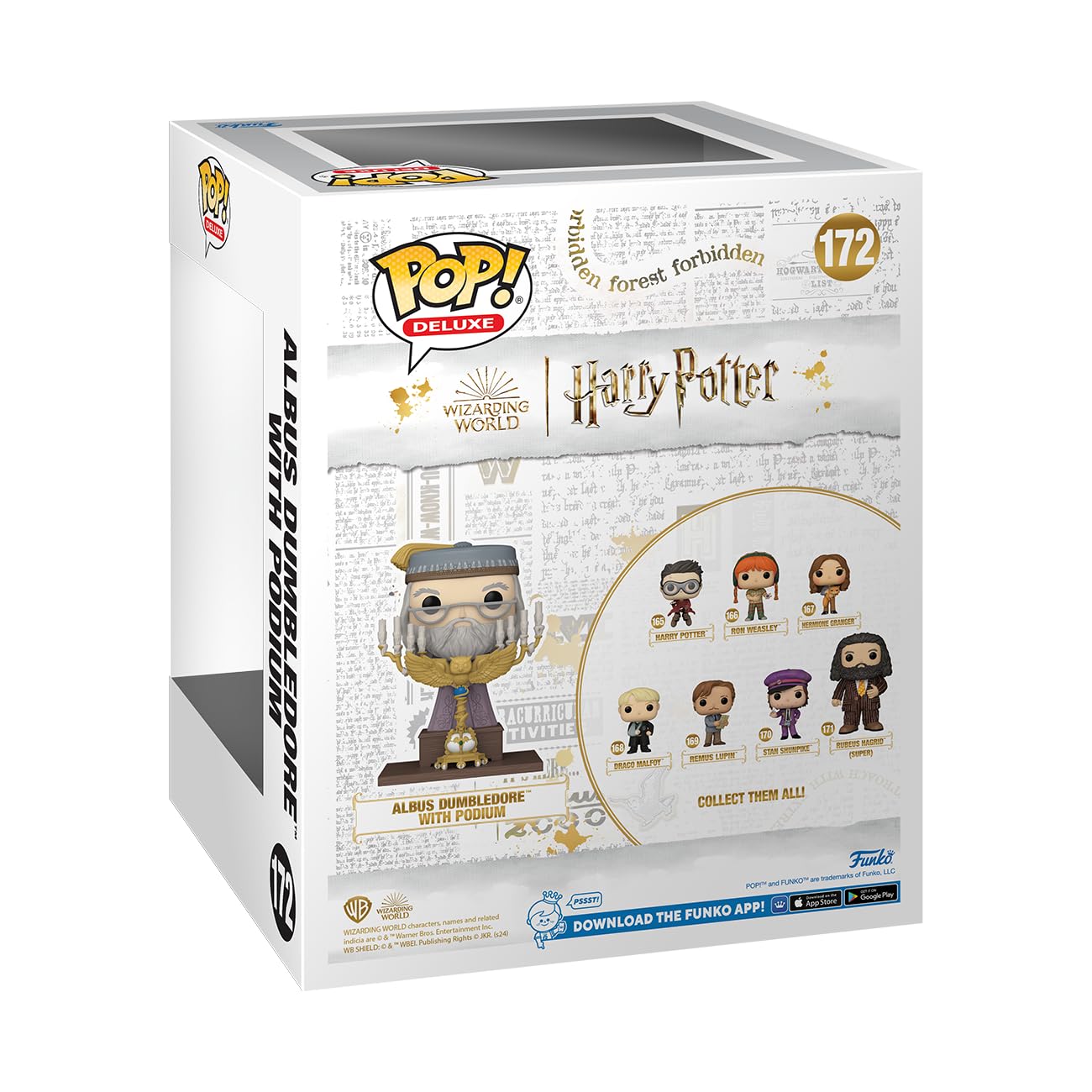 Funko POP! Deluxe: Harry Potter Prisoner Of Azkaban - Albus Dumbledore With Podium - Albus Silente - Figura in Vinile da Collezione - Idea Regalo - Merchandising Ufficiale - Movies Fans