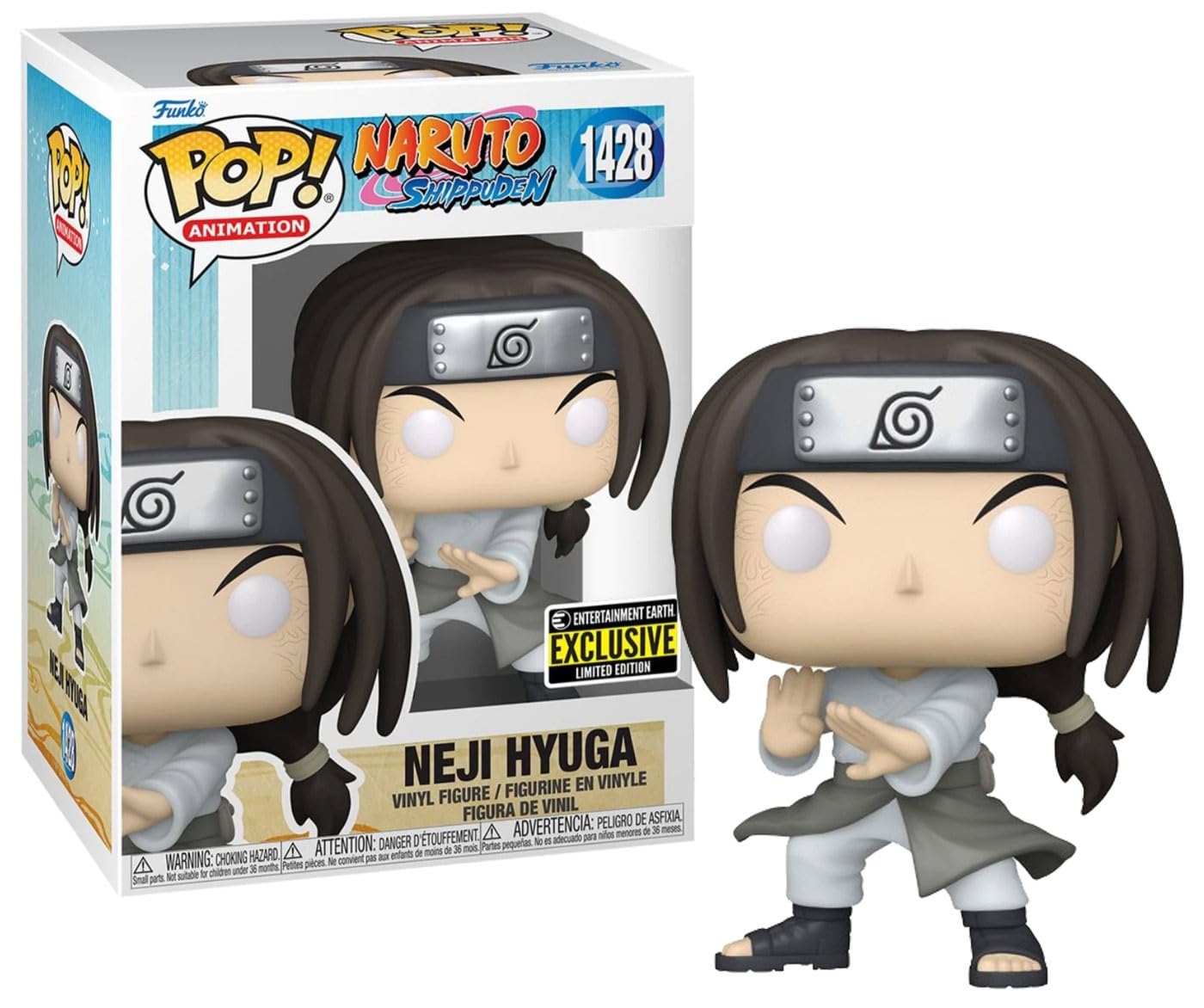 Funko Pop! Animation: Naruto - Neji w/chase (Exc), Personaggio in vinile da collezione - 60655