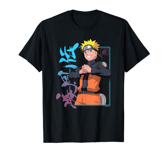 Naruto Shippuden Naruto Kanji Portafoto Maglietta