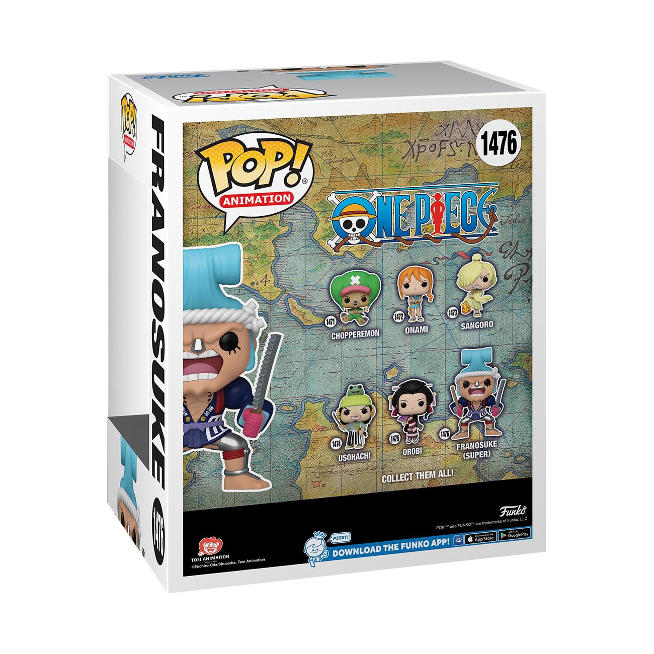 Funko Pop! Super: One Piece - Franky - Franosuke - (Wano)- Figura in Vinile da Collezione - Idea Regalo - Merchandising Ufficiale - Giocattoli per Bambini e Adulti - Anime Fans