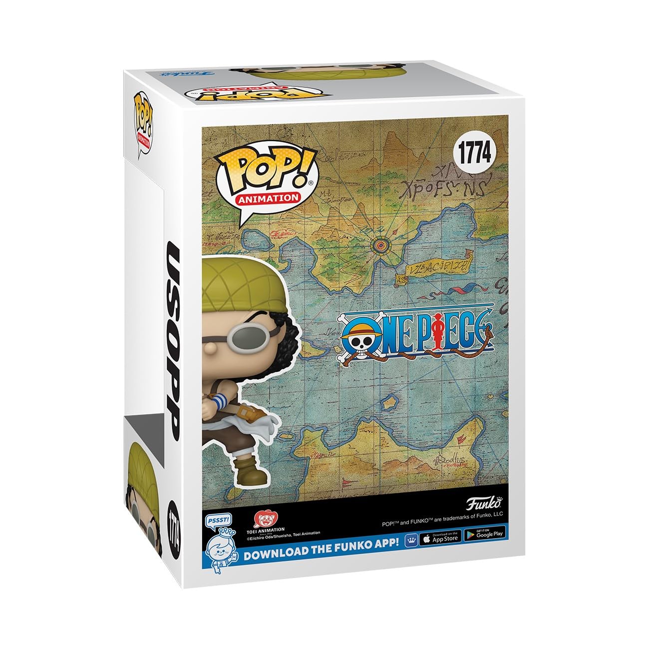 Funko Pop! Animation: OP - (Refresh) - Usopp - One Piece - Figura in Vinile da Collezione - Idea Regalo - Merchandising Ufficiale - Giocattoli per Bambini e Adulti - Anime Fans