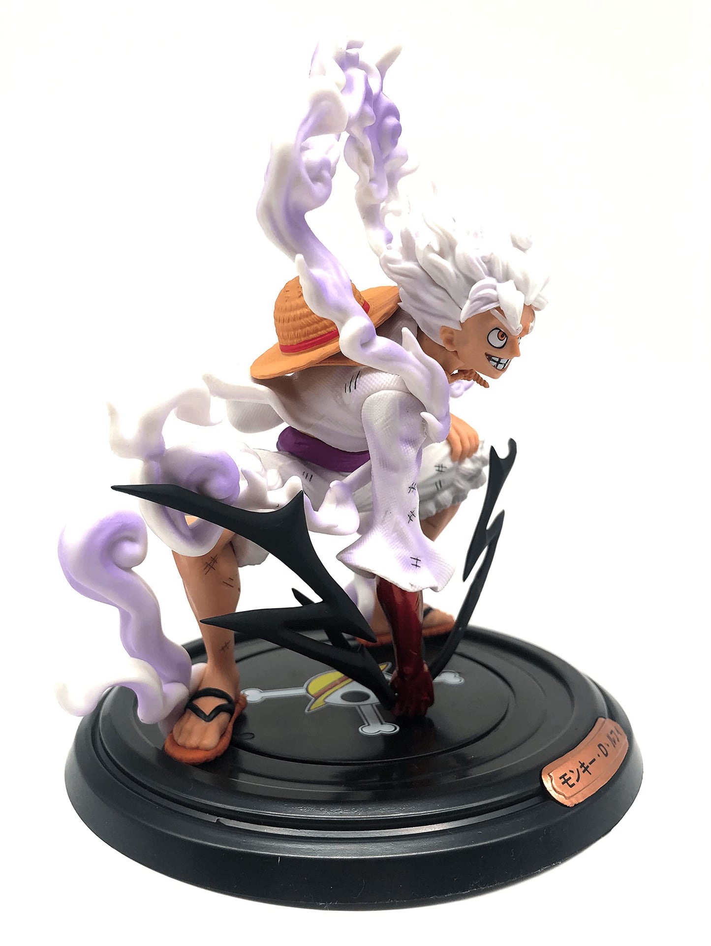 Anime Monkey D. Ruffy Gear 5 Figura | (22 cm) Wano Kuni Arc, Joy Boy, Dio del sole Nika