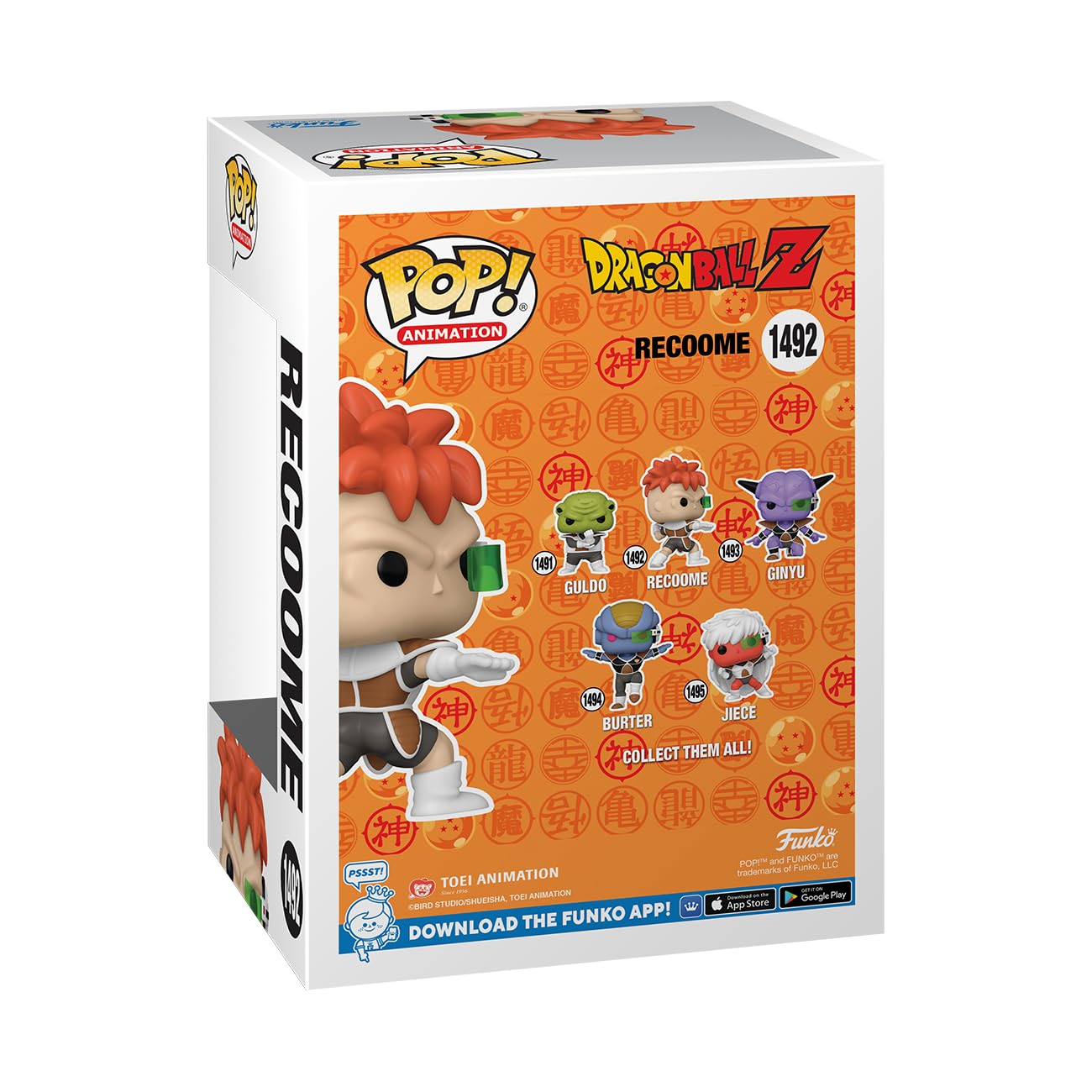Funko POP! Animation: Dragon Ball Z - Recoome - Figura in Vinile da Collezione - Idea Regalo - Merchandising Ufficiale - Giocattoli per Bambini e Adulti - Anime Fans - Figura per i Collezionisti