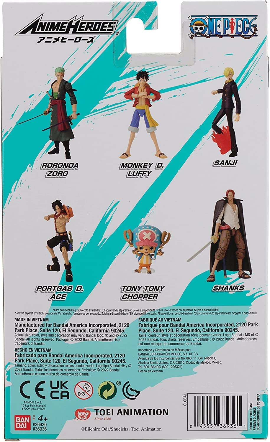 Bandai - Anime Heroes - One Piece - Action figure Anime heroes 7 cm - Chopper - 36936