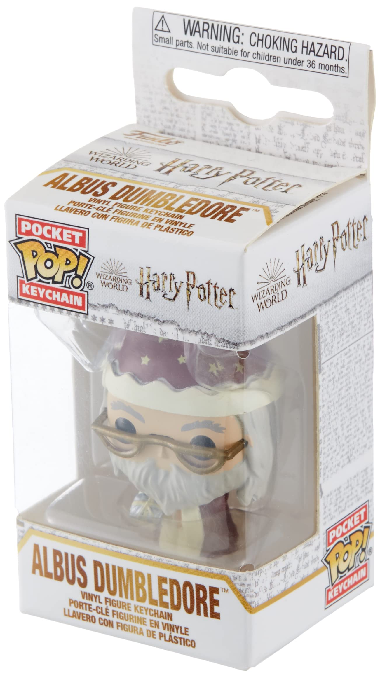 Funko Pop! Keychain: Harry Potter Holiday - Albus Dumbledore 1 - Albus Silente- Mini Figura in Vinile da Collezione novità Portachiavi - Riempitivi per Calze - Idea Regalo - Movies Fans