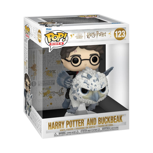 Funko POP! Rides Deluxe: Harry Potter Prisoner Of Azkaban - Harry & Buckbeak - Figura in Vinile da Collezione - Idea Regalo - Merchandising Ufficiale - Giocattoli per Bambini e Adulti