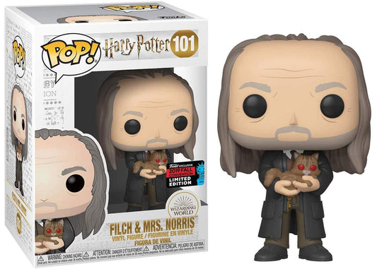 POP Funko Harry Potter Filch & Mrs Norris