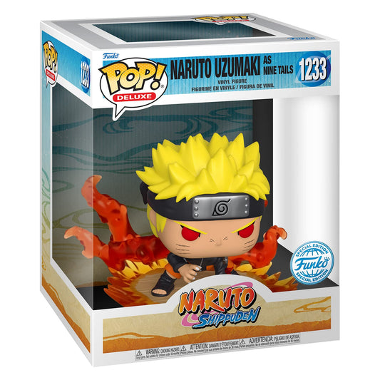 Funko Pop! Deluxe: Naruto Uzumaki As Nine Tails - Esclusiva Amazon - Figura in Vinile da Collezione - Giocattoli per Bambini e Adulti
