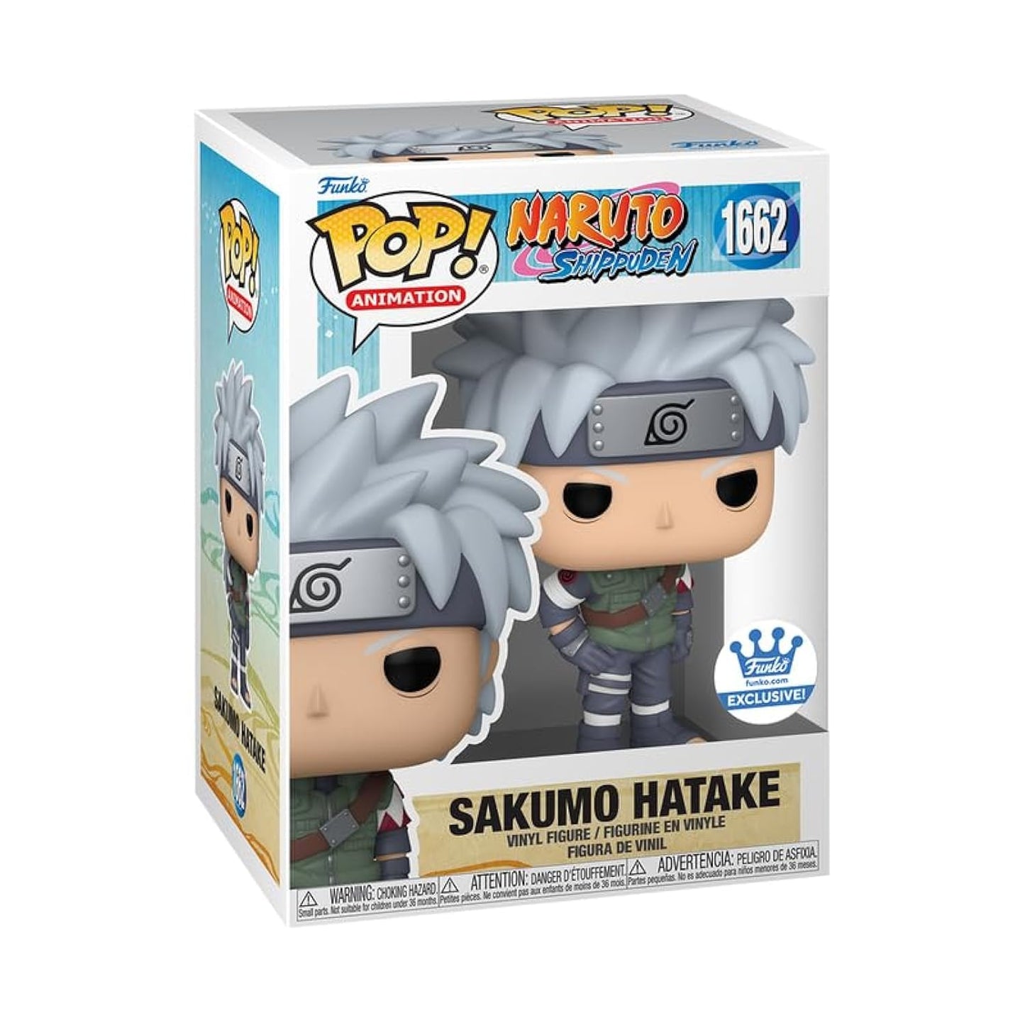 Funko Pop! Naruto: Shippuden Sakumo Hatake Vinyl Figure, 12,1 cm, Esclusivo, Verde/Grigio/Bianco