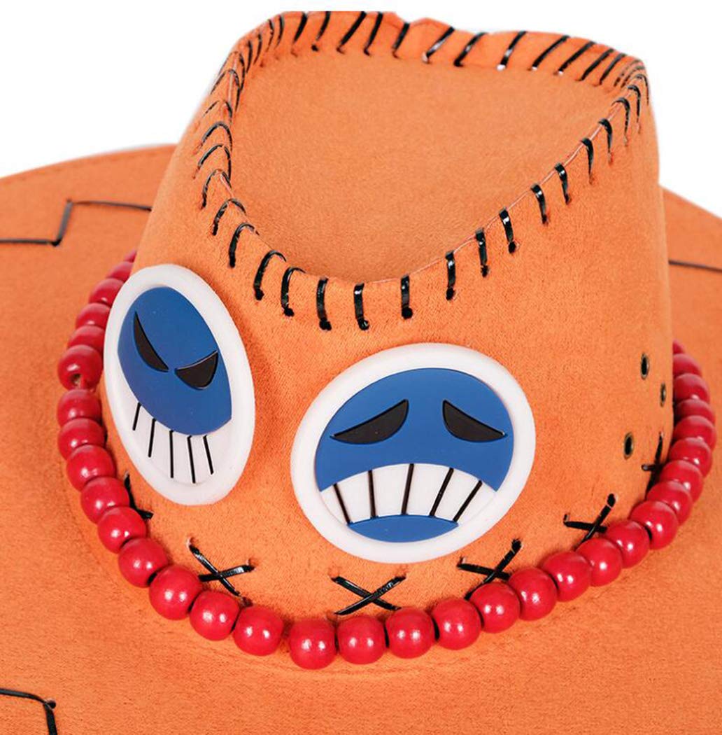 WANHONGYUE One Piece Portgas·D·Ace Anime Cosplay Cappelli da Cowboy Australiano Occidentale Bush Cappello