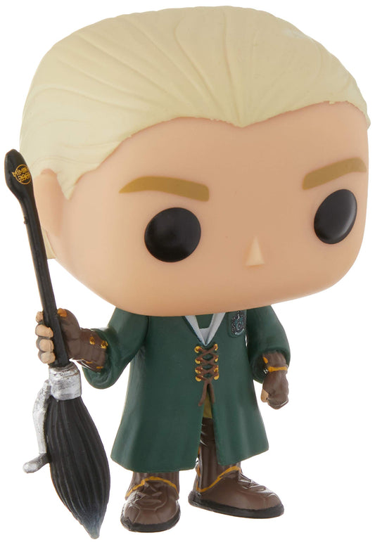 Funko- Harry Potter-Draco Malfoy Quidditch Figurina, Multicolore, 6881