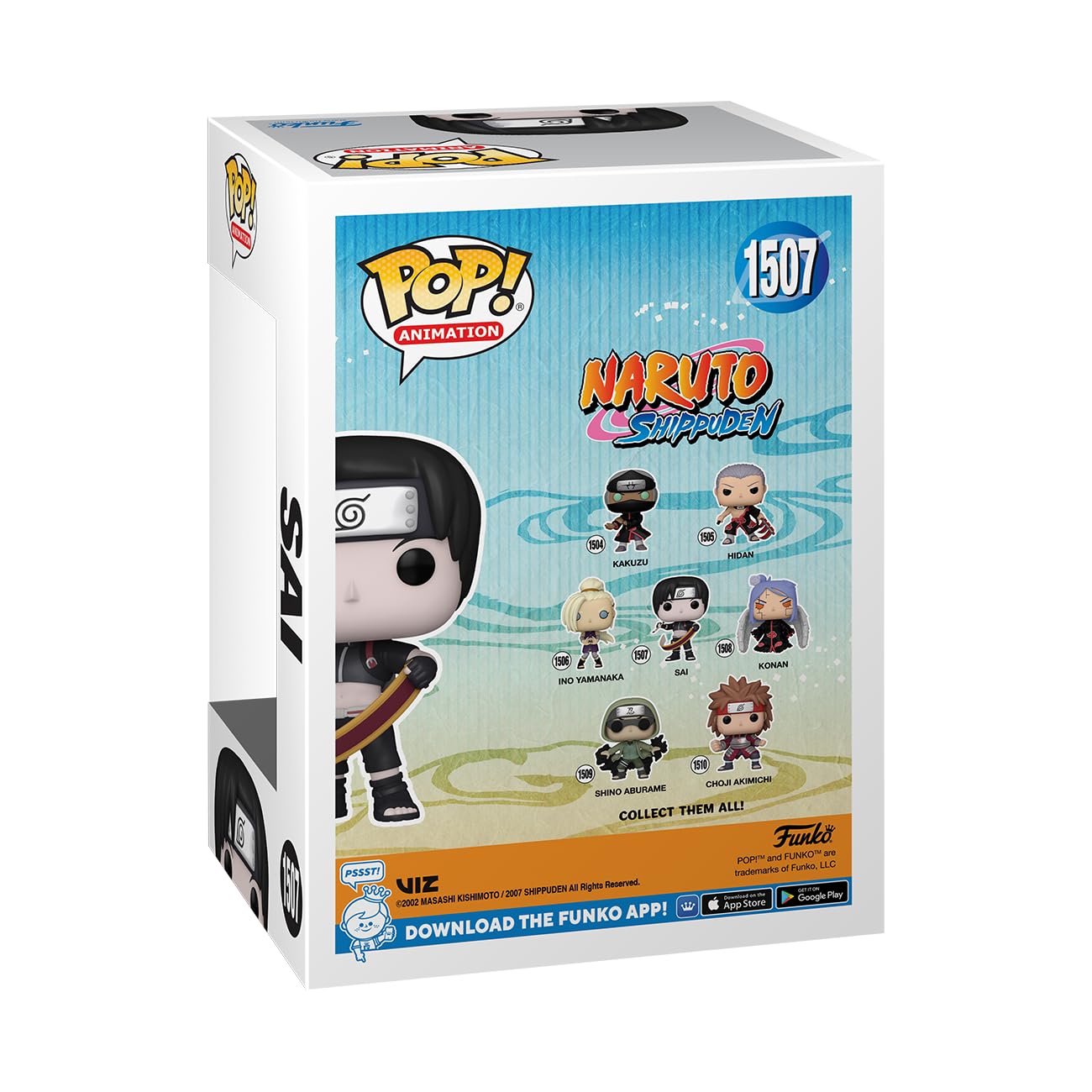Funko POP! Animation: Naruto - Sai Yamanaka - Figura in Vinile da Collezione - Idea Regalo - Merchandising Ufficiale - Giocattoli per Bambini e Adulti - Anime Fans - Figura per i Collezionisti