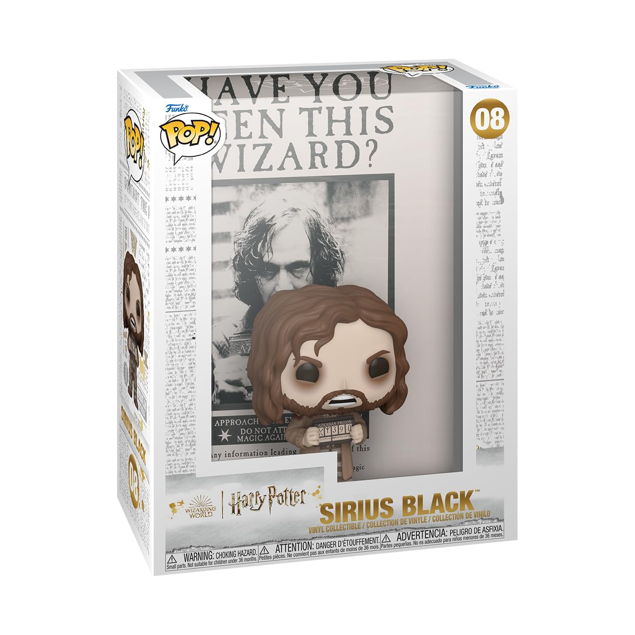 Funko POP! Cover: Harry Potter Prisoner Of Azkaban - Poster With Sirius Black - Figura in Vinile da Collezione - Idea Regalo - Merchandising Ufficiale - Giocattoli per Bambini e Adulti