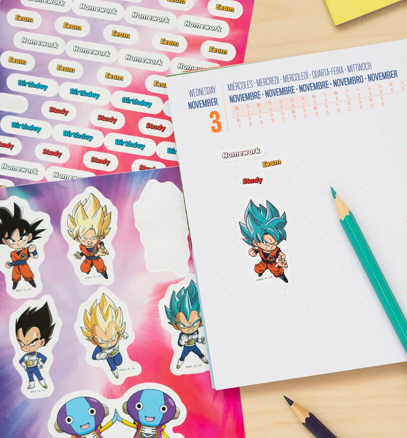Grupo Erik Diario Scuola 2021 2022 Dragon Ball super, Grupo Erik Diario Agenda Settimanale 2021 2022 con 12 mesi, 21x14,8 cm, ideale come agenda universitaria 2021 2022
