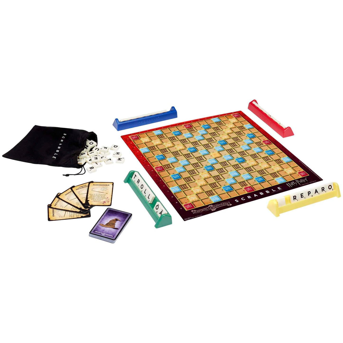 Mattel Games Scrabble Edizione Speciale Harry Potter, Gioco da Tavola delle Parole Crociate Giocattolo per Bambini 10+ Anni, GMY41 + Personaggio Hermione Granger