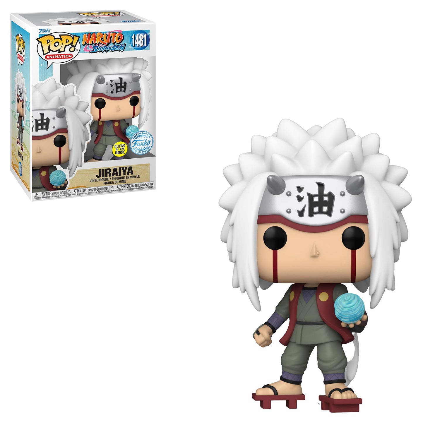 Funko Pop Naruto Shippuden : Jiraiya with Rasengan Glow-in-The-Dark Special Edition