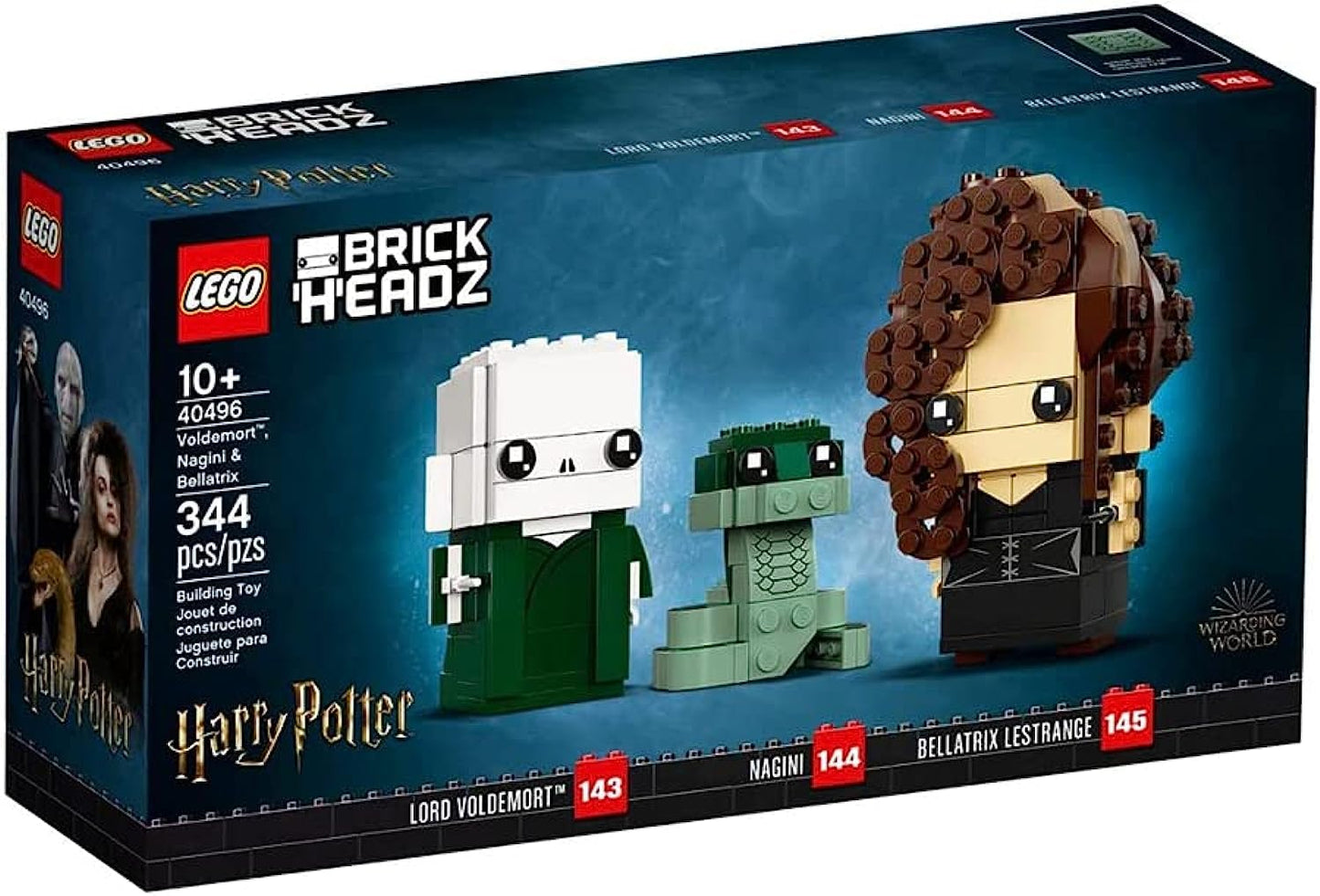 LEGO® 40496 Gioco BrickHeadz™, Harry Potter™, Voldemort™, con Nagini e Bellatrix