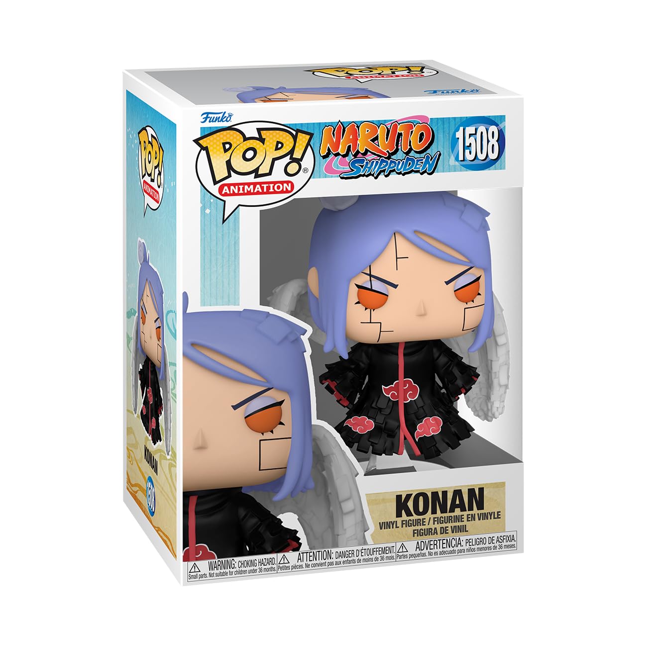 Funko POP! Animation: Naruto - Konan - Figura in Vinile da Collezione - Idea Regalo - Merchandising Ufficiale - Giocattoli per Bambini e Adulti - Anime Fans - Figura da Collezione e da Esposizione