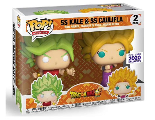 Funko Pop! Dragonball Super SS Super Saiyan Kale and Caulifa Funimation 2020 Exclusive 2 Pack