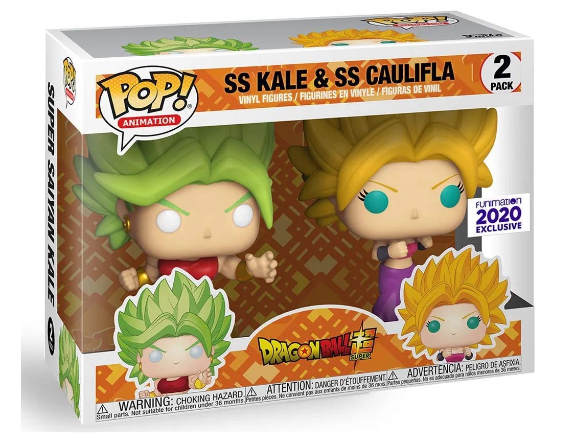 Funko Pop! Dragonball Super SS Super Saiyan Kale and Caulifa Funimation 2020 Exclusive 2 Pack