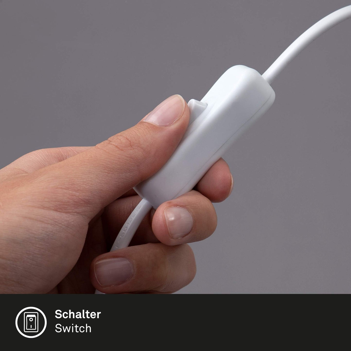 Briloner Leuchten - luce a pinza, lampada a pinza, 1x E14, max. 8 watt, con cavo con interruttore incluso, testina spot orientabile e rotante, in metallo, cromato/bianco, 305x110x130mm
