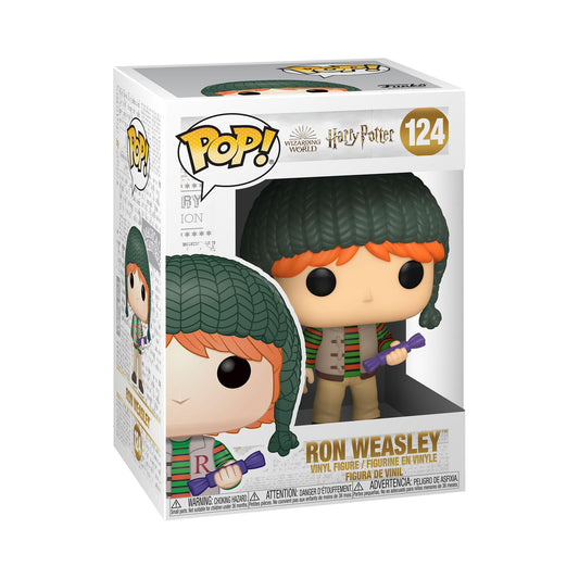 Funko Pop! Harry Potter: Holiday - Hermione Granger - Ron Weasley 1- Figura in Vinile da Collezione - Idea Regalo - Merchandising Ufficiale - Giocattoli per Bambini e Adulti - Movies Fans