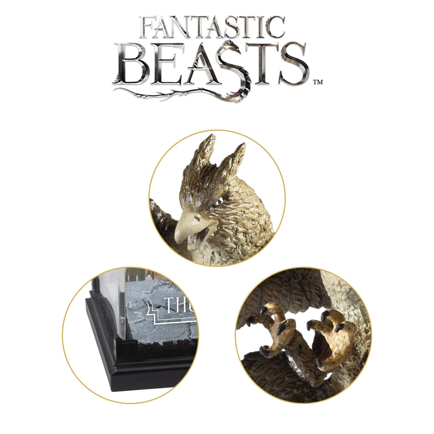Noble Collection- Harry Potter Beasts Magical Creatures Animali Fantastici e Dove Trovarli-Creature Magiche-Diorama Uccello del Tuono, Multicolore, NN5260